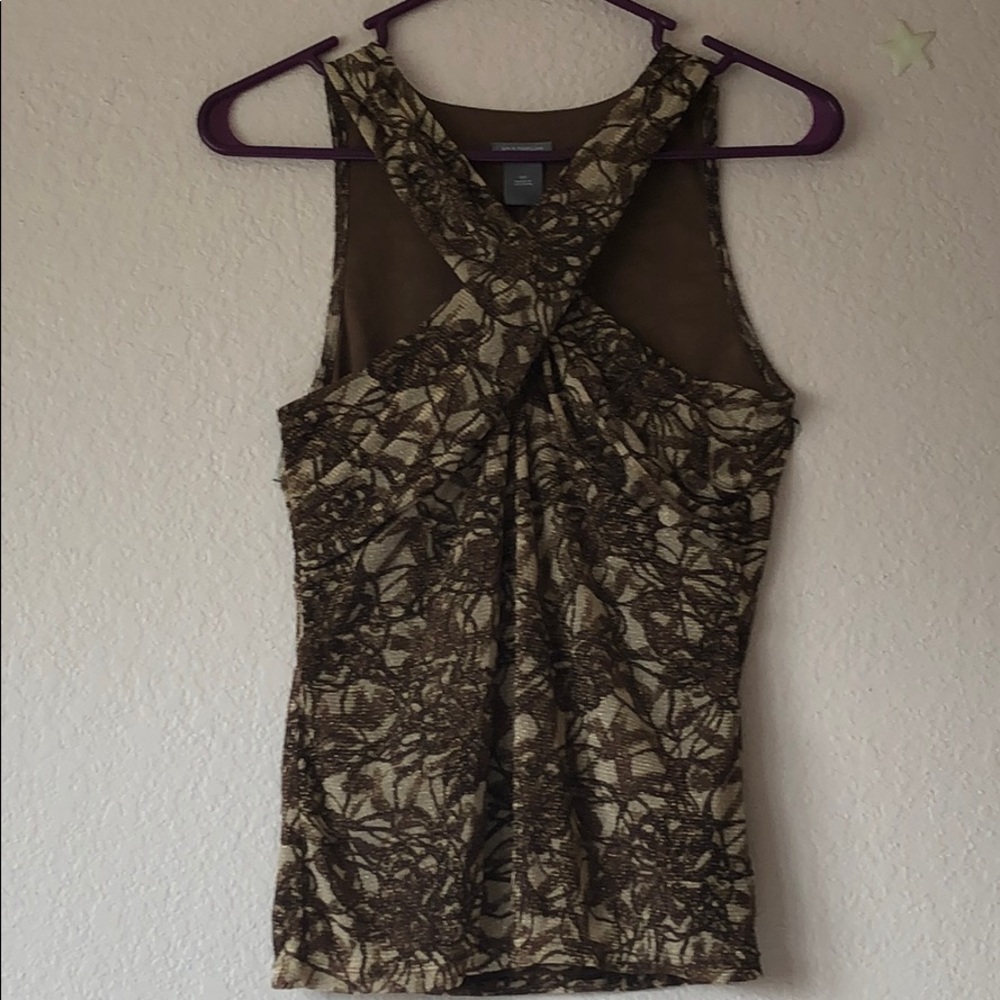 Ann Taylor Glamorous Criss Cross Top